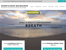 Tablet Screenshot of mindfulnessmelbourne.com